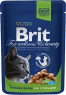 Brit Premium Cat kapsička pro kastrované kočky - Kuře 100 g
