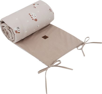 Eko Chránič do postýlky VELVET Bees Beige