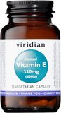 Viridian Vitamin E 330 mg 400 iu 30 kapslí