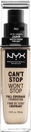 NYX Professional Makeup Can't Stop Won't Stop 24 hour Foundation Vysoce krycí make-up - 01 Pale 30 ml