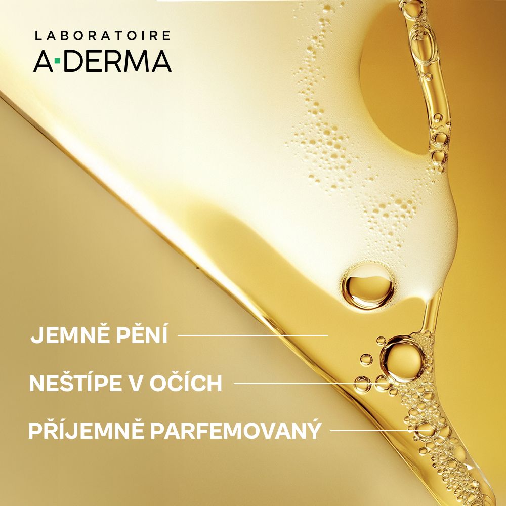 A-Derma Exomega Control zvláčňujíci sprchový olej - recyklovatelná ECO náhradní náplň 500 ml
