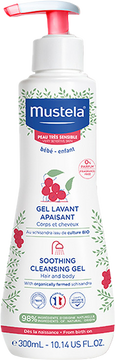 Mustela Zklidňující čisticí gel 300 ml