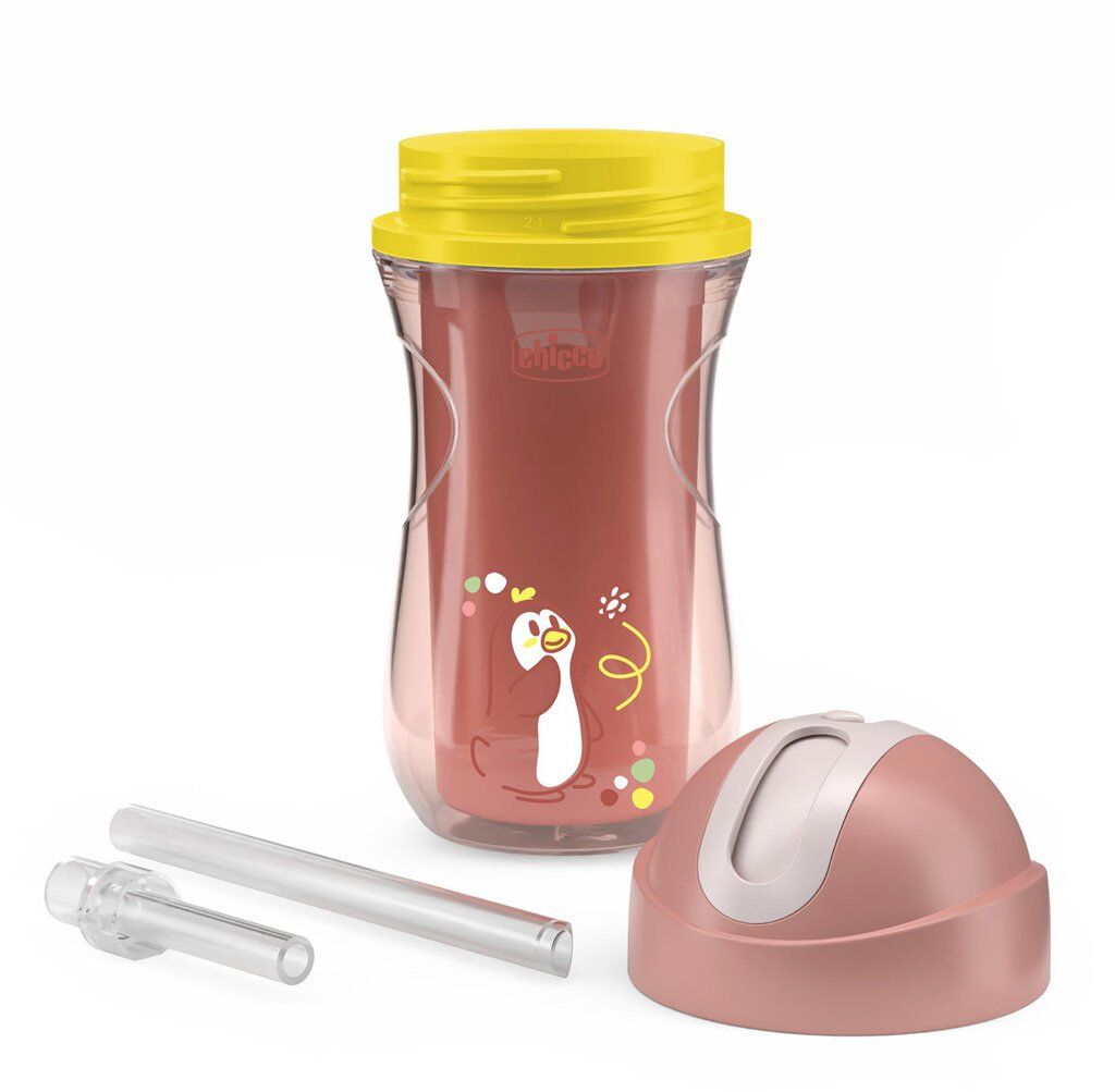 Chicco Hrneček Sport se slámkou pink, 14m+ 266 ml