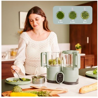 Babymoov Multifunkční přístroj Nutribaby Glass Celadon Green