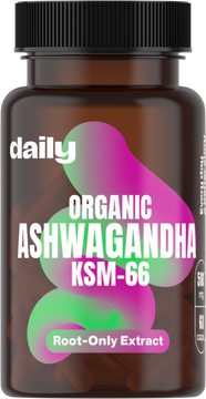 Daily Organic Ashwagandha KSM-66 60 kapslí