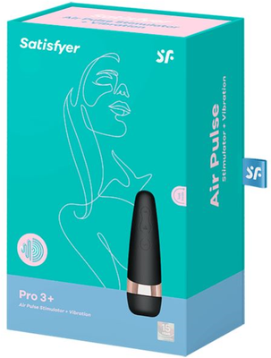 Satisfyer Vibrátor Pro 3 Vibration černo-růžovo-zlatý