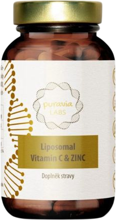 Puravia LABS Lipozomální vitamín C se zinkem 60 kapslí