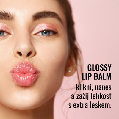 Dermacol Glossy Lip Balm balzám na rty v tyčince 03 peach 2.2 g
