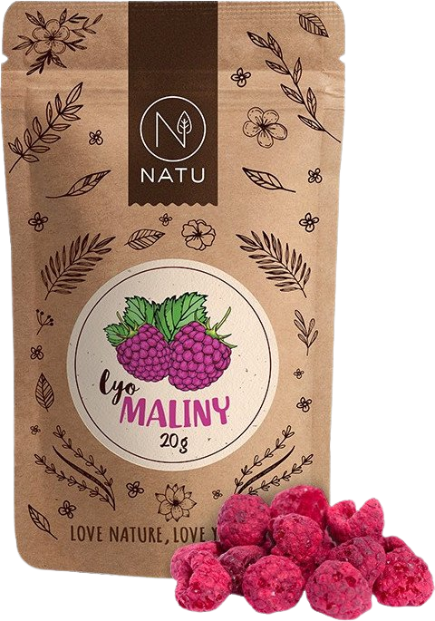Natu Lyofilizované maliny 20 g