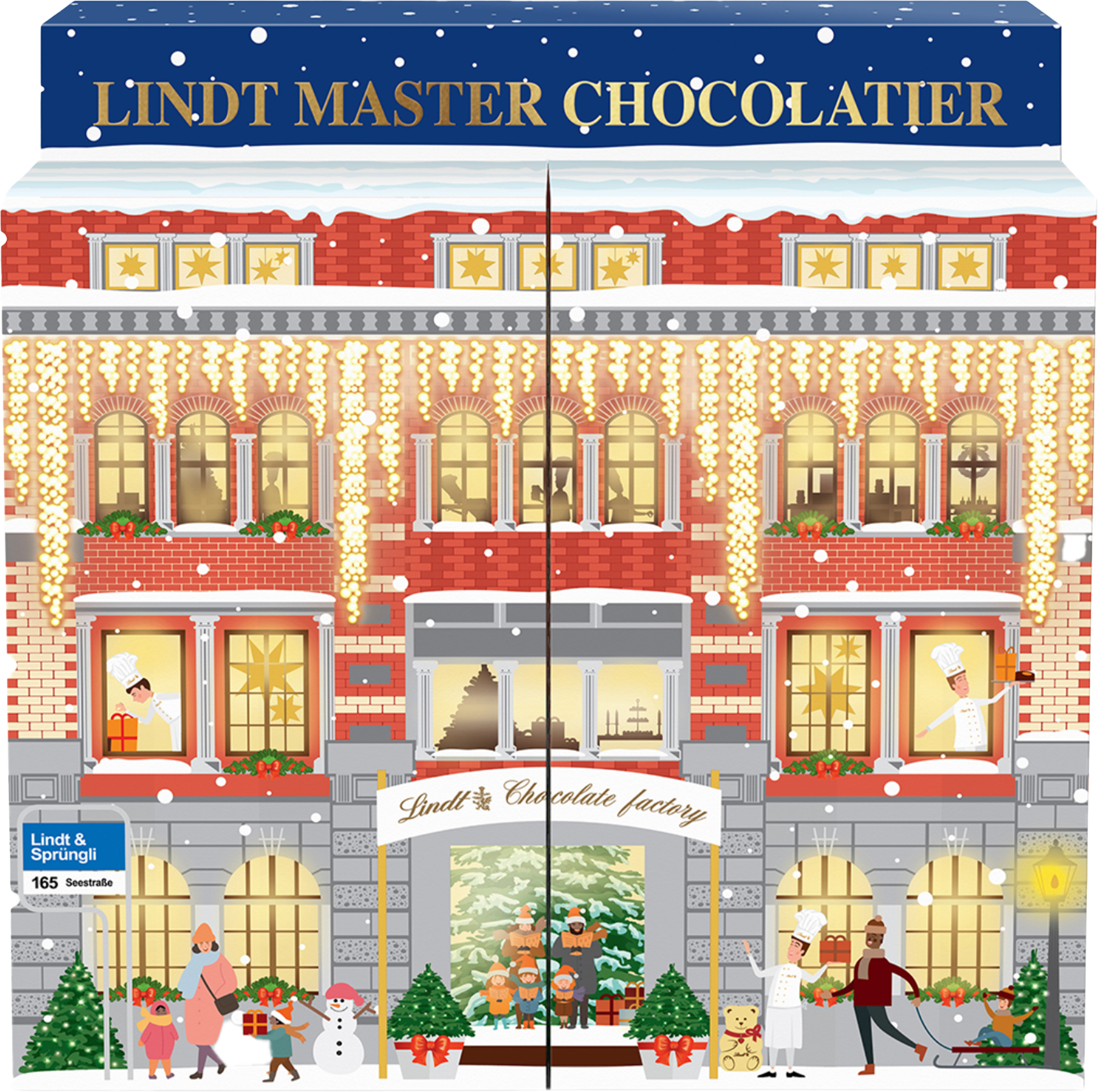 Lindt Adventní Kalendář Vánoční Továrna 304 g