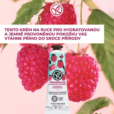 Yves Rocher Krém na ruce Malina & máta 30 ml