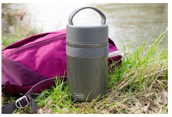Lurch Nerezová termo nádoba grey metallic 800 ml