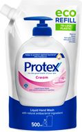 Protex Cream tekuté mýdlo s přirozenou antibakteriální ochranou náhradní náplň 500 ml