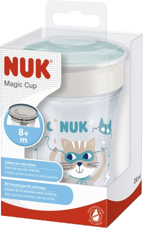 Nuk Dětský hrníček Magic 360° s víčkem 230 ml