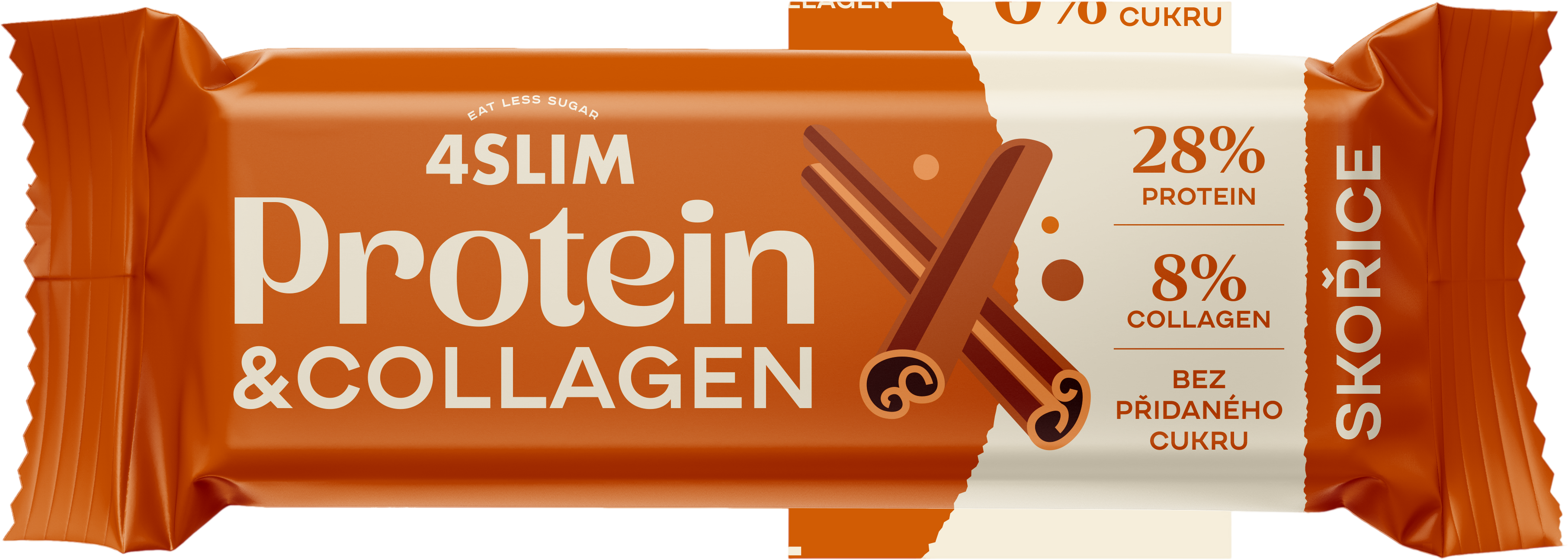 4Slim Protein & Collagen skořice 35 g