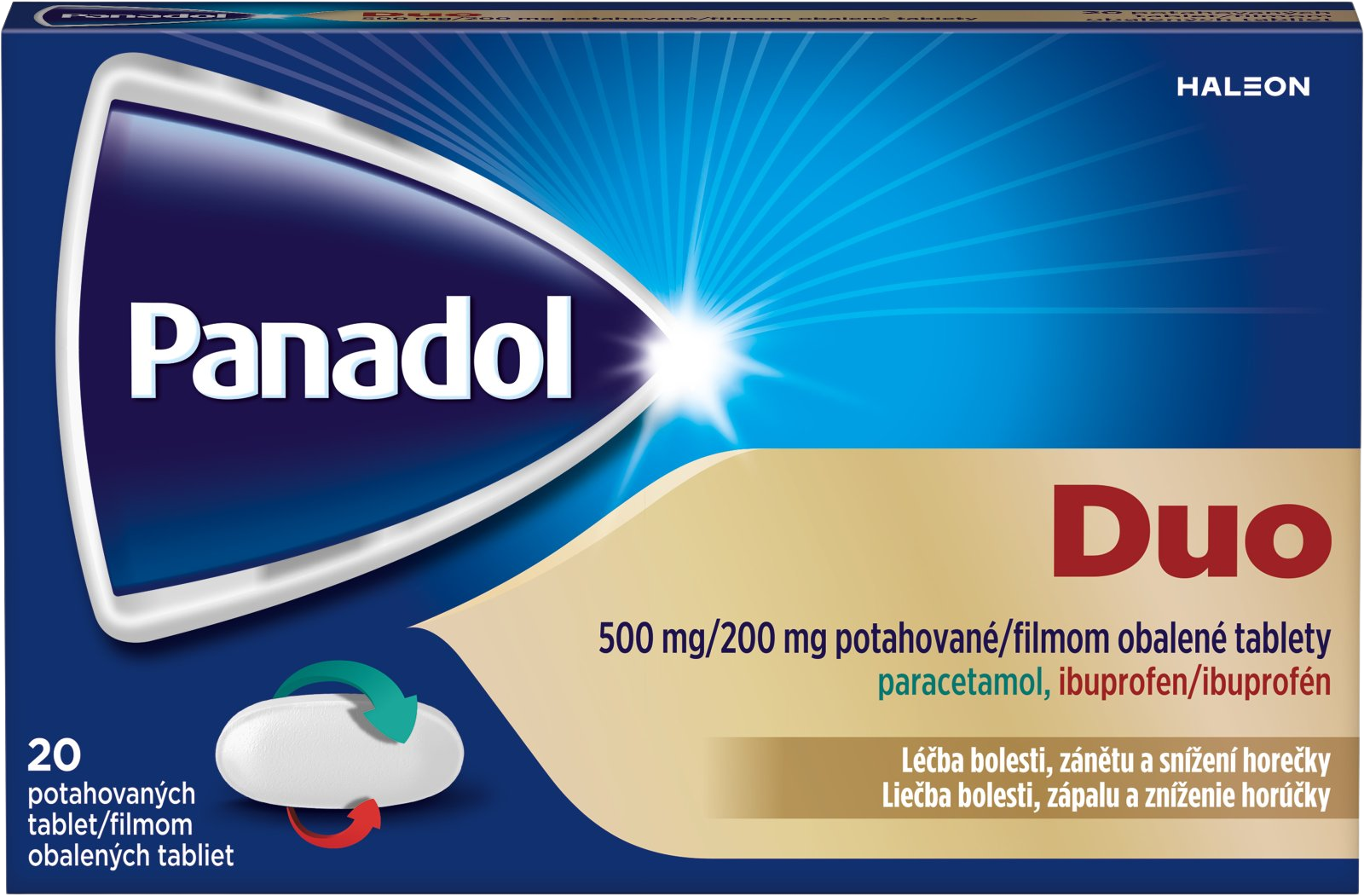 Panadol Duo 500mg/200mg 20 tablet