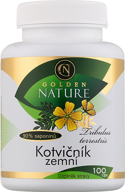Golden Nature Kotvičník zemní 90 % saponinů 100 kapslí