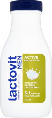 Lactovit Men Active 3v1 sprchový gel 300 ml