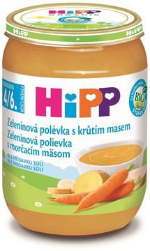 HiPP Polévka BIO Zeleninová s krůtím masem 190 g