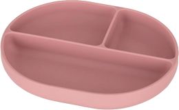 Petite&Mars Talířek silikonový dělící oválný Take&Match Dusty Rose 6m+