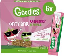 Goodies Ovesné tyčinky malina a jablko 6 x 23 g