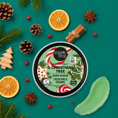 Organic Shop Tělový peeling Vánoční stromeček 250 ml