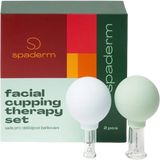 Spaderm Facial Cupping Therapy Set, sada skleněných baněk na obličej 2 ks