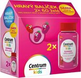 Centrum Kids Gummies, Malina a jahoda želé, Dárkové balení 2 x 60 tablet