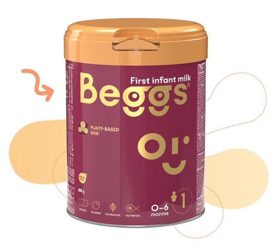 Beggs, počiatočné mlieko, bábätko