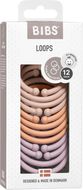 BIBS Loops kroužky, Blush/ Peach/ Dusky Lilac 12 ks