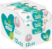 Pampers Sensitive Vlhčené ubrousky 12 x 52 ks