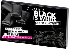 Curaprox Black is White žvýkačky 12 ks