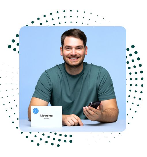 Macromo, mužské zdraví, krevní testy