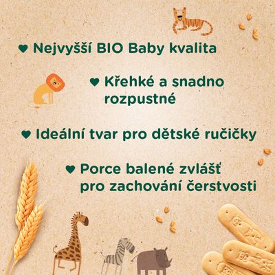 Sunar Sunar BIO sušenky Rozpustilá zvířátka 160 g