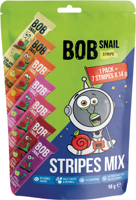 Šnek BOB Ovocné plátky mix 7 x 14 g