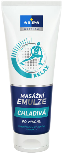 Alpa masážní emulze chladivá s mentolem 210 ml