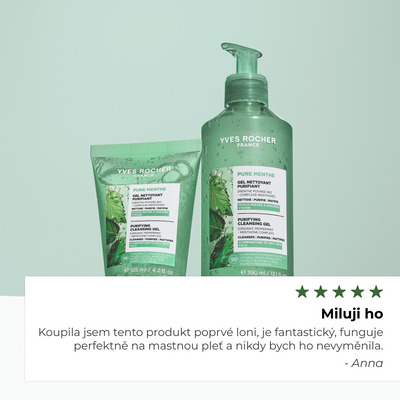 Yves Rocher Pure Menthe hloubkově čistící gel 390 ml