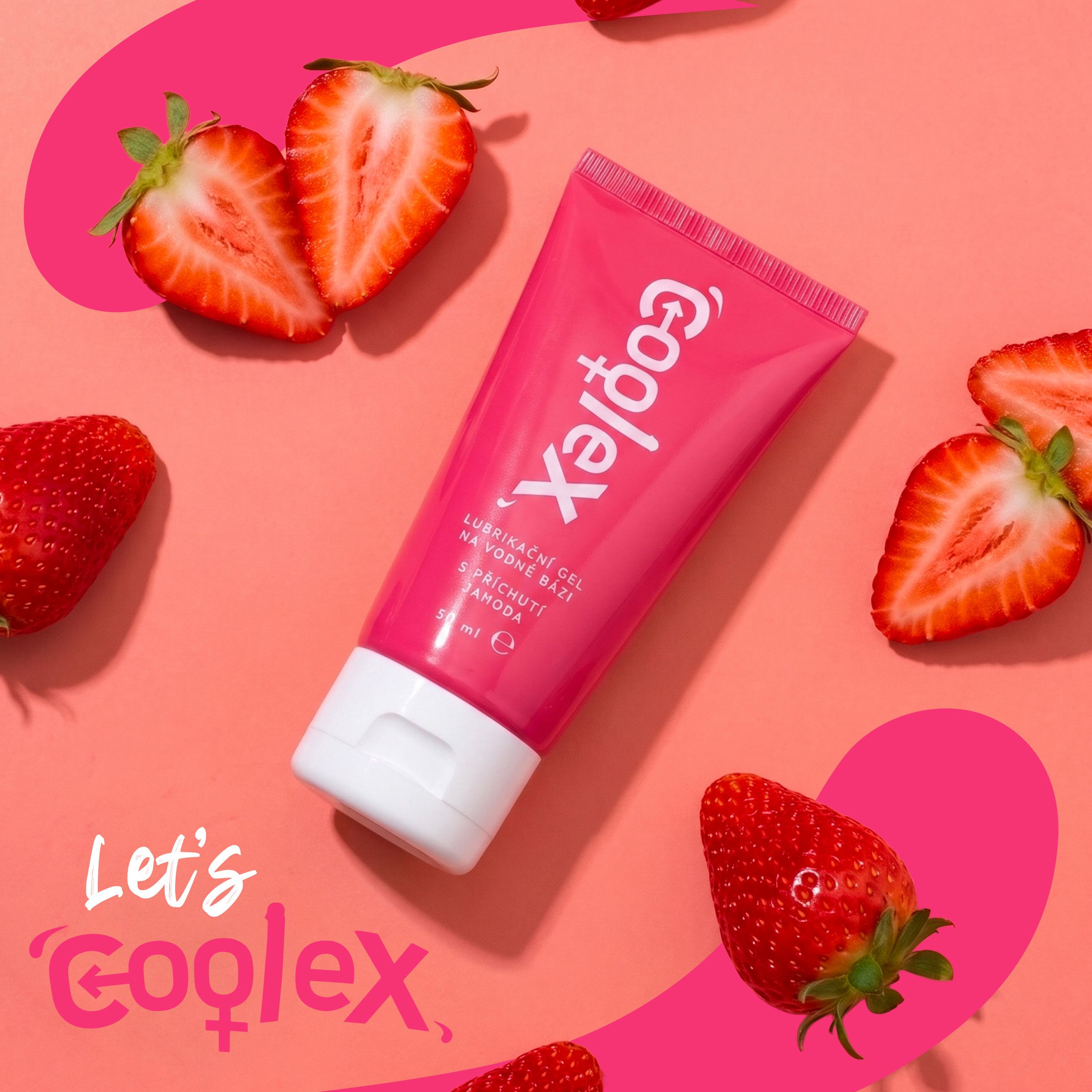 Dermacol Coolex lubrikační gel na vodní bázi - jahoda (tuba) 50 ml
