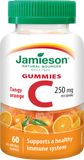 Jamieson Vitamín C Gummies s příchutí pomeranče želatinové pastilky 60 ks