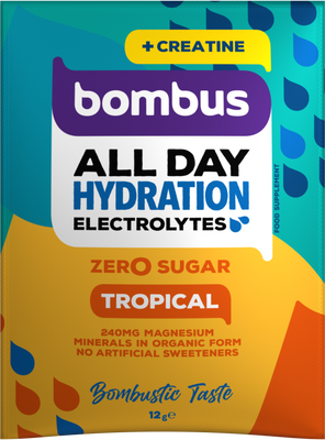 Bombus All day hydration drink 5g creatine Tropical 12 g
