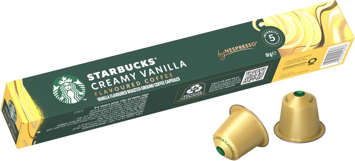 Nestlé Starbucks® by Nespresso® Creamy Vanilla Flavoured Coffee, kávové kapsle 10 ks