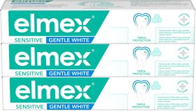 Elmex Sensitive Gentle White zubní pasta pro citlivé zuby 3 x 75 ml