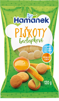 Kávoviny Hamánek bezlepkové piškoty 120 g