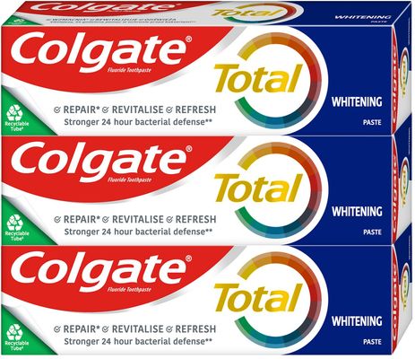 Colgate Zubní pasta Total Whitening 3 x 75 ml