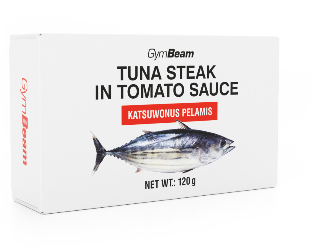GymBeam Steak z tuňáka v rajčatové omáčce 1 x 120 g