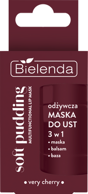 Bielenda SOFT PUDDING Vyživující maska na rty 3v1, Very Cherry 12 g