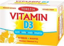 Terezia Vitamin D3 1000 IU 90 tobolek