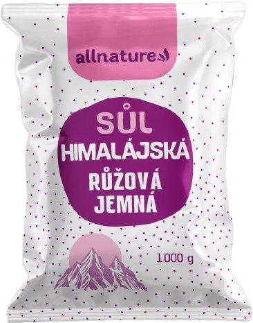 Allnature Himalájská sůl růžová jemná 1000 g