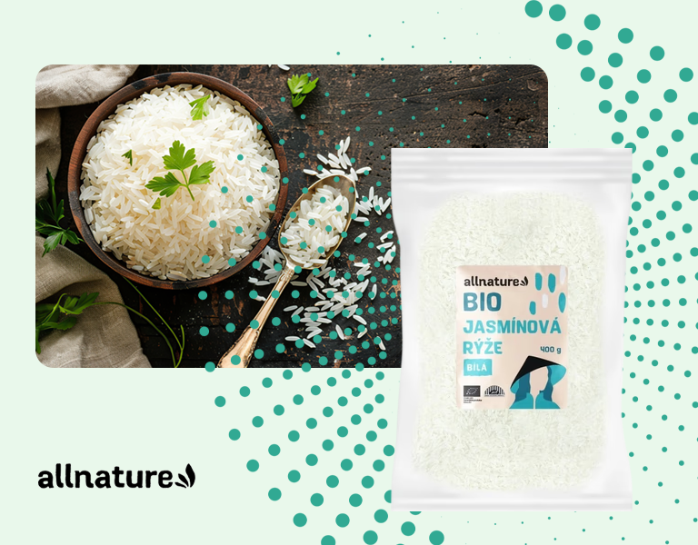 Allnature Jasmínová rýže bílá BIO 400 g