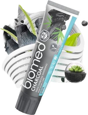 Biomed Charcoal zubní pasta 3 x 100 g